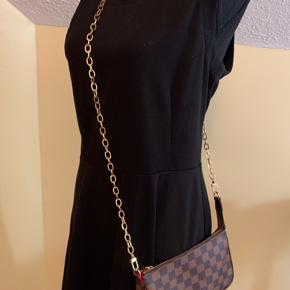 Gold chain purse strap